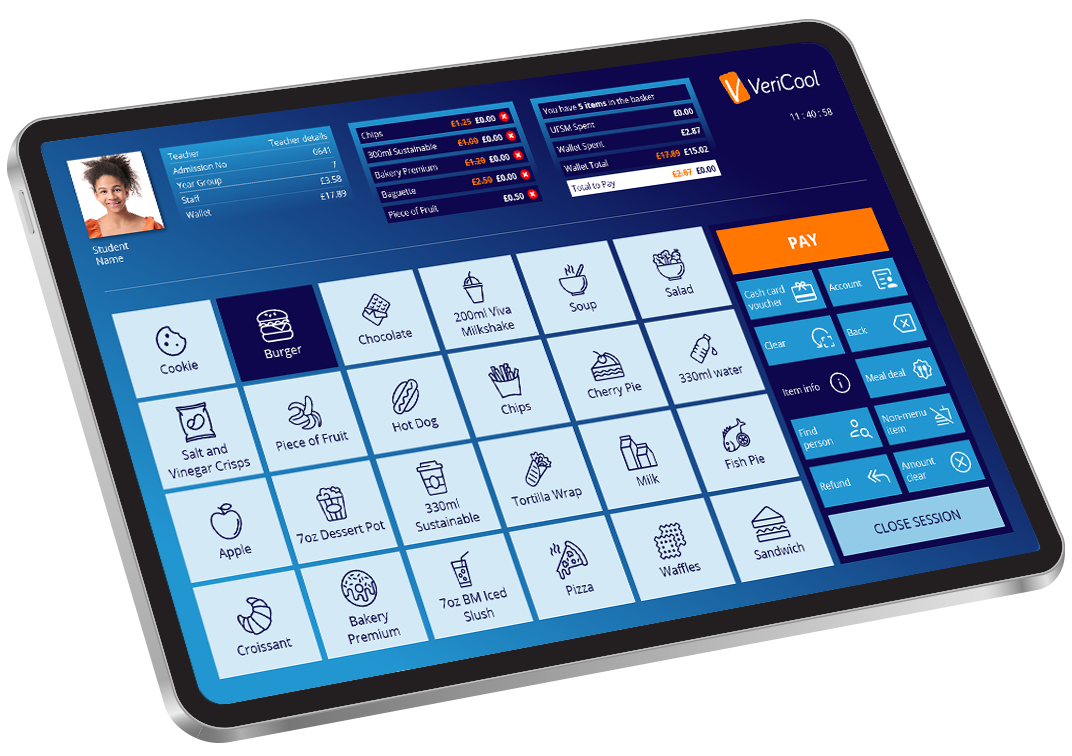 EPOS Till on tablet device
